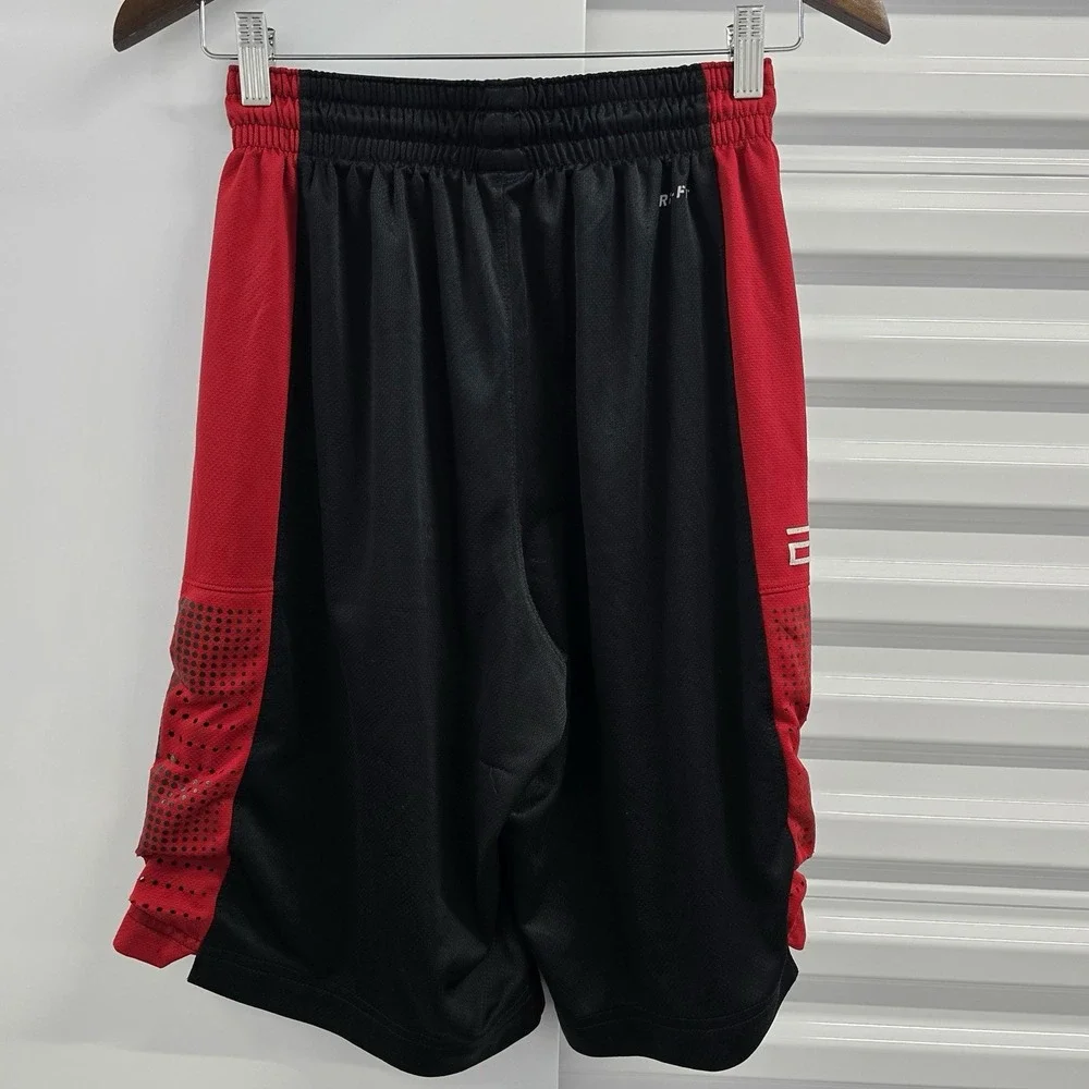 Nike Dri-FIT Elite Basketball Shorts Men Small Black Red Athletic Mesh